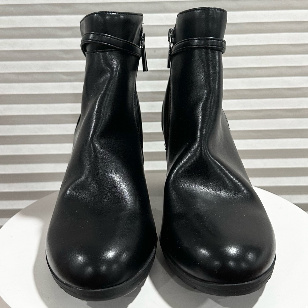 🌸ANNE KLEIN🌸 Riah Black Ankle Bootie Size:9.5 - Picture 6 of 13